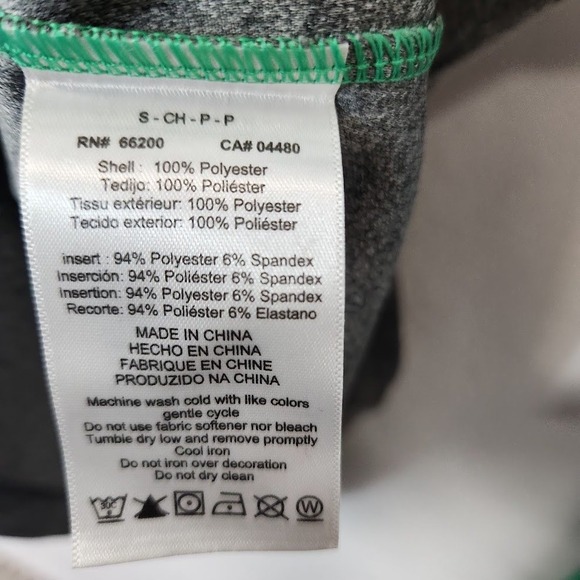 Asics Men's Long Sleeve Running Shirt Top Green Gray Athletic Activewear - Small - Picture 8 of 8